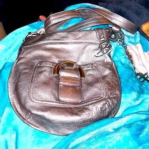 B Makowsky silver leather purse, great quality, and EXCELLENT condition!